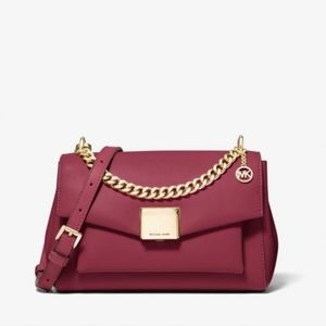 Michael Kors Lita Medium Leather Crossbody Bag